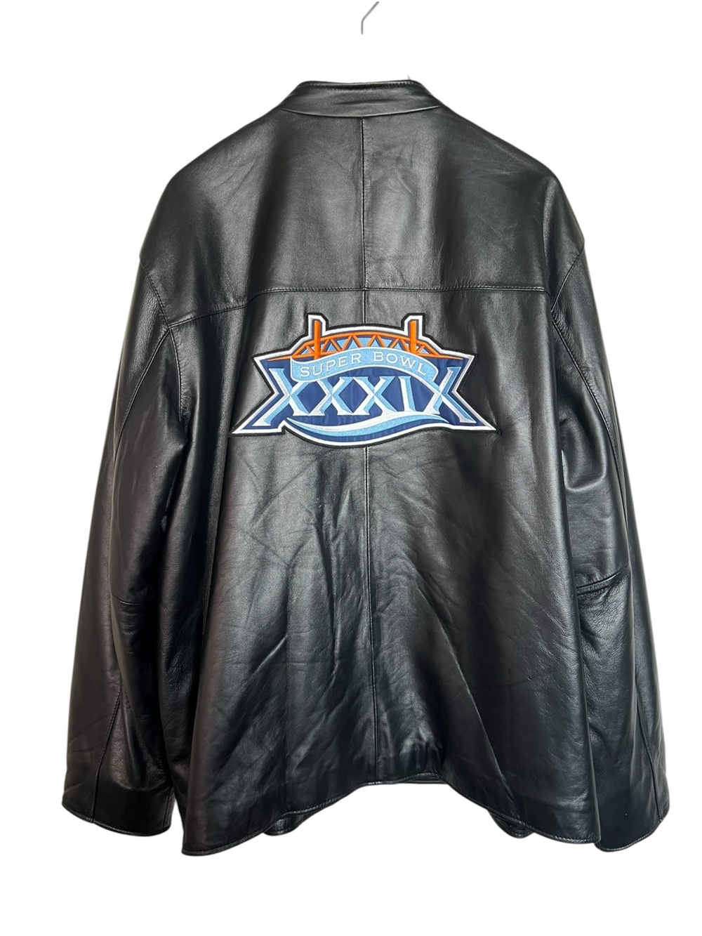 NFL G-III Apparel Men’s XL Leather Super Bowl XXXIX 39 Commemorative Coat